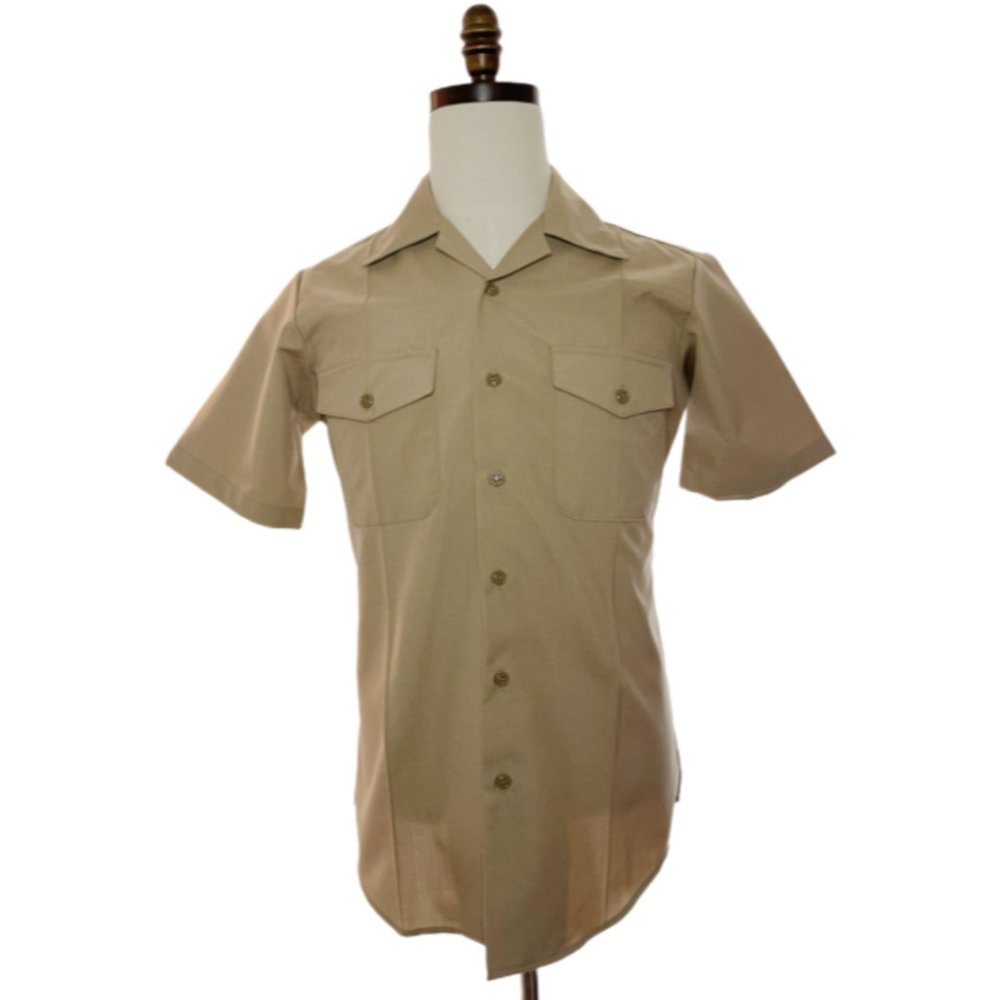 US NAVY Men's Service Uniform Khaki Shirt